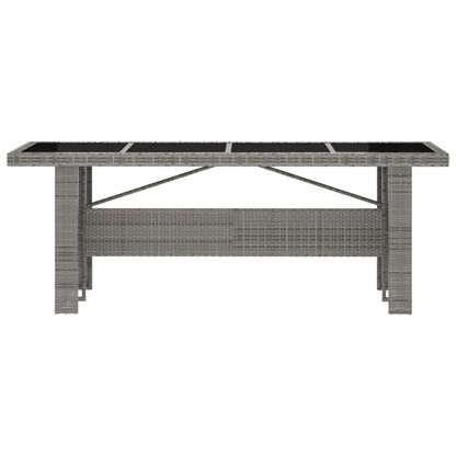 -Delige Tuinset Met Kussens Poly Rattan 11 Grijs en zwart