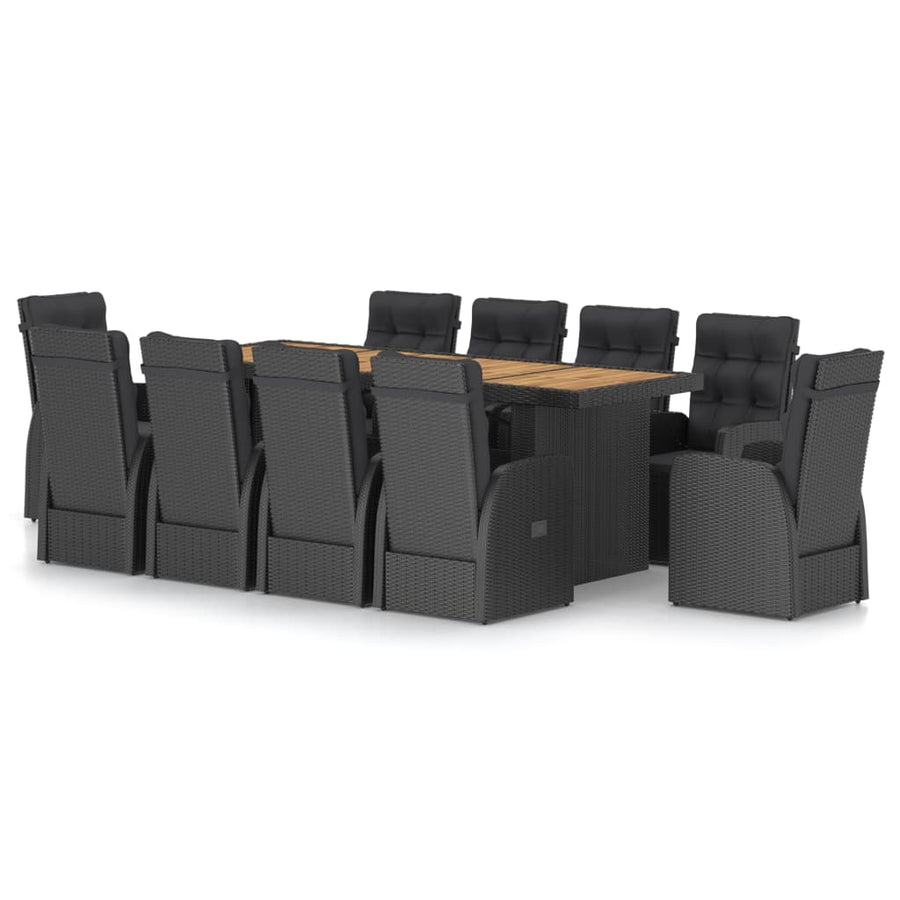 11-Delige Tuinset Met Kussens Poly Rattan 10