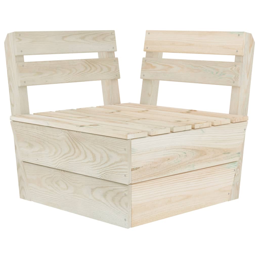 Sectioneel Pallet Geïmpregneerd Vurenhout Hoekbank