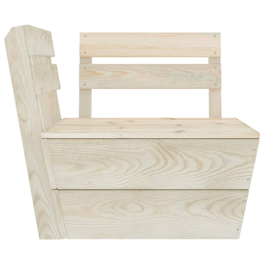 Sectioneel Pallet Geïmpregneerd Vurenhout Hoekbank