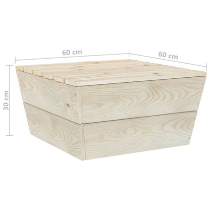 Tuintafels 2 St 60X60X30 Cm Geïmpregneerd Vurenhout Tafel (2 st)