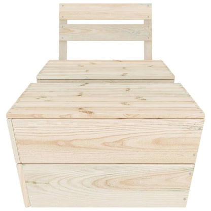 2-Delige Loungeset Geïmpregneerd Vurenhout Middenbank + tafel