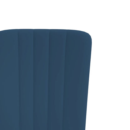 Eetkamerstoelen Fluweel 2 Blauw