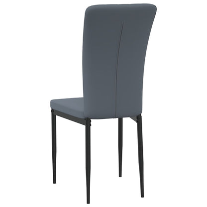 Eetkamerstoelen Fluweel 2 Donkergrijs