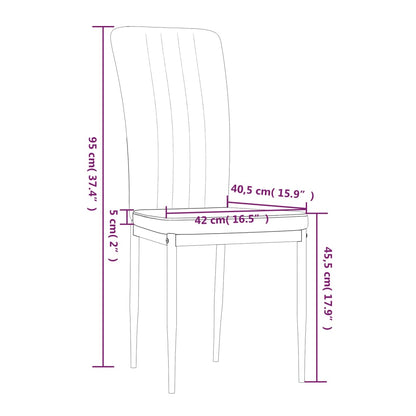 Eetkamerstoelen Fluweel 2 Donkergrijs
