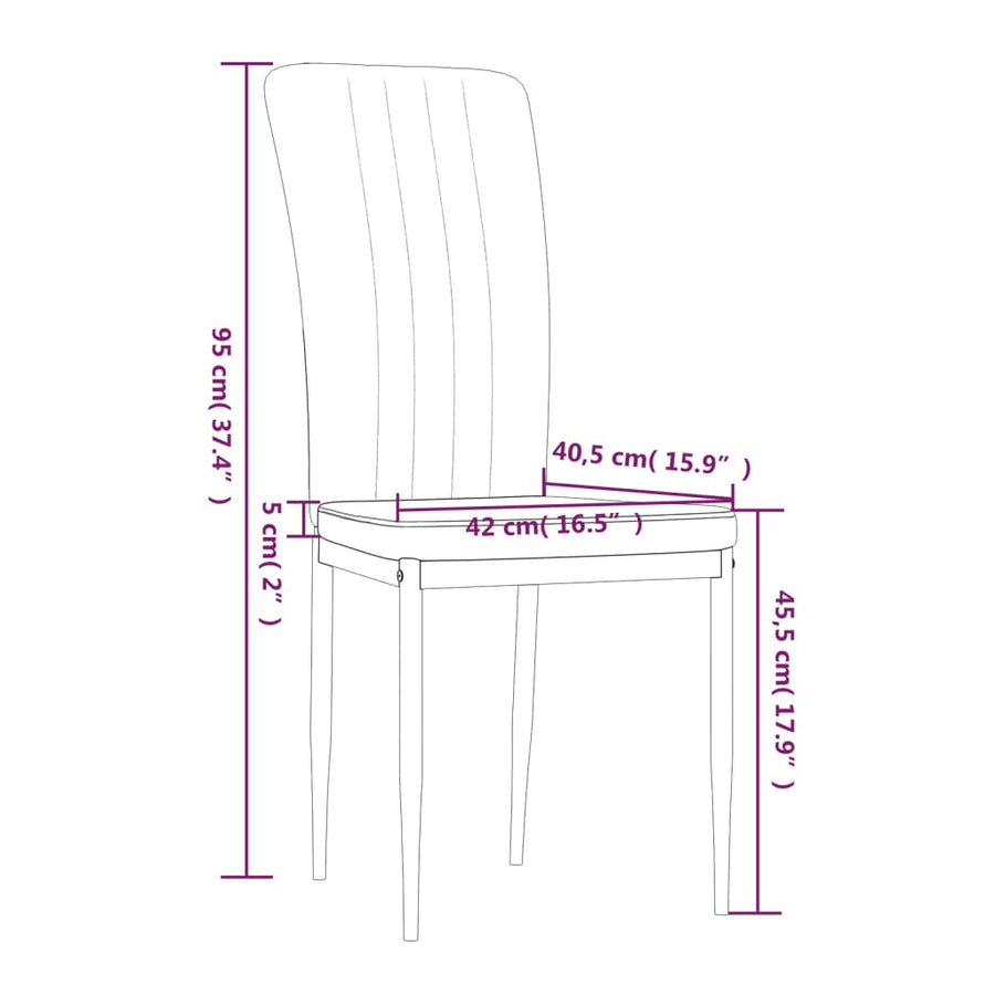 Eetkamerstoelen Fluweel 2 Donkergrijs