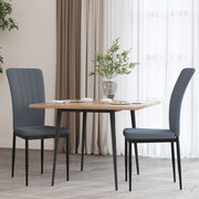 Eetkamerstoelen 2 st fluweel donkergrijs 42x57,5x95 cm