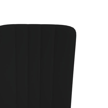 Eetkamerstoelen 2 st fluweel zwart