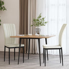 Eetkamerstoelen 2 st fluweel crème 42x57,5x95 cm