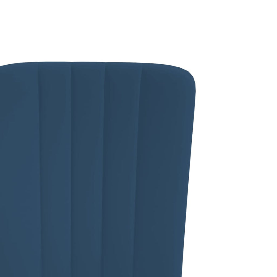 Eetkamerstoelen Fluweel 4 Blauw