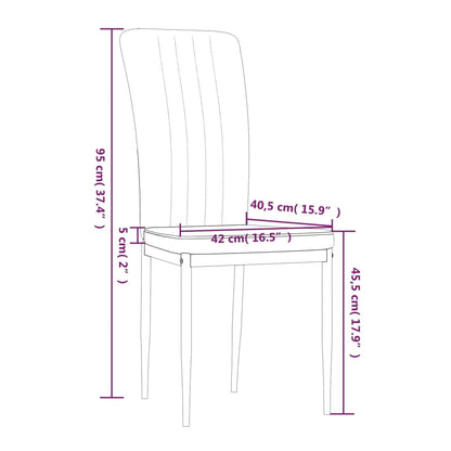 Eetkamerstoelen Fluweel 4 Blauw