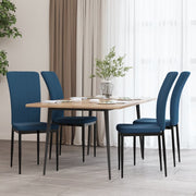 Dining chairs 4 pcs velvet blue