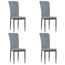 Eetkamerstoelen Fluweel 4 Lichtgrijs