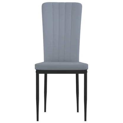 Eetkamerstoelen Fluweel 4 Lichtgrijs