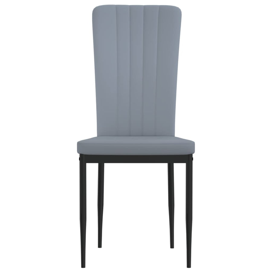 Eetkamerstoelen Fluweel 4 Lichtgrijs