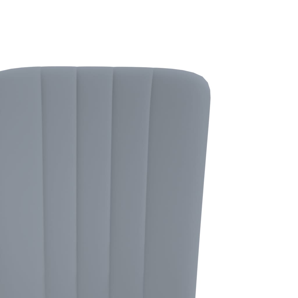 Eetkamerstoelen Fluweel 4 Lichtgrijs