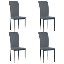 Eetkamerstoelen Fluweel 4 Donkergrijs