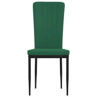 Eetkamerstoelen Fluweel 4 Donkergroen