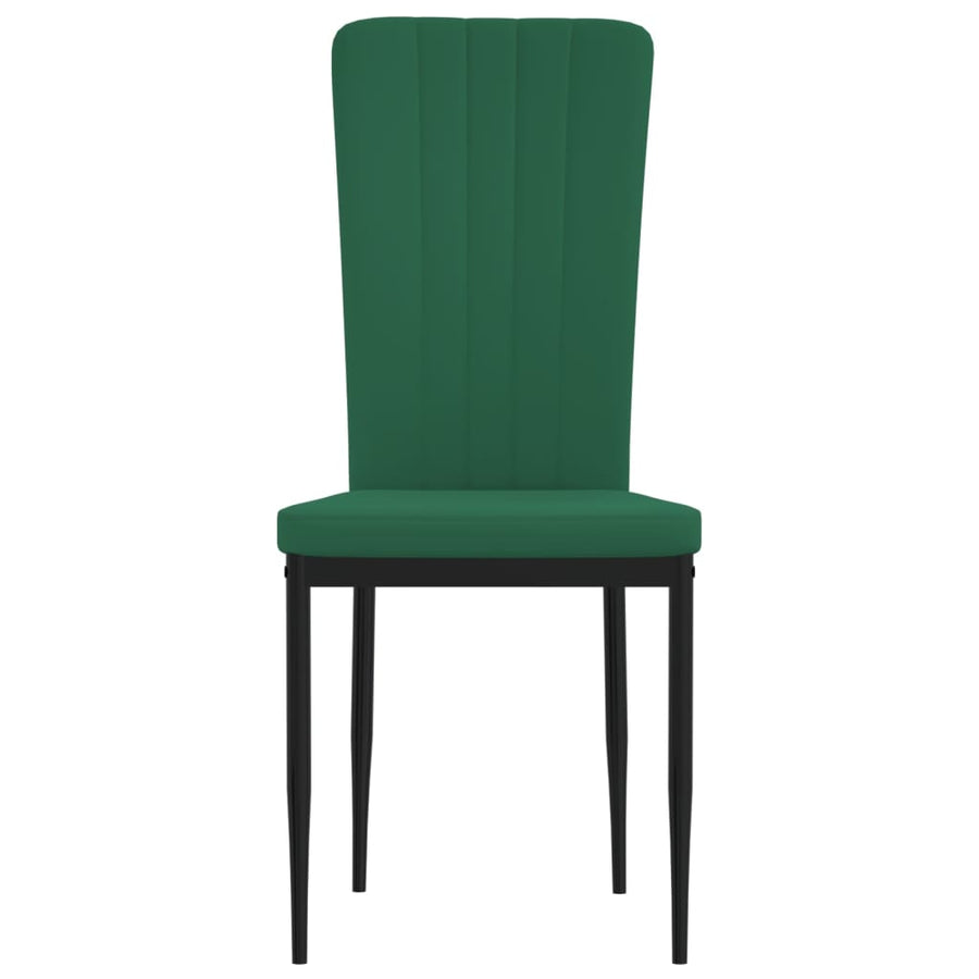 Eetkamerstoelen Fluweel 4 Donkergroen