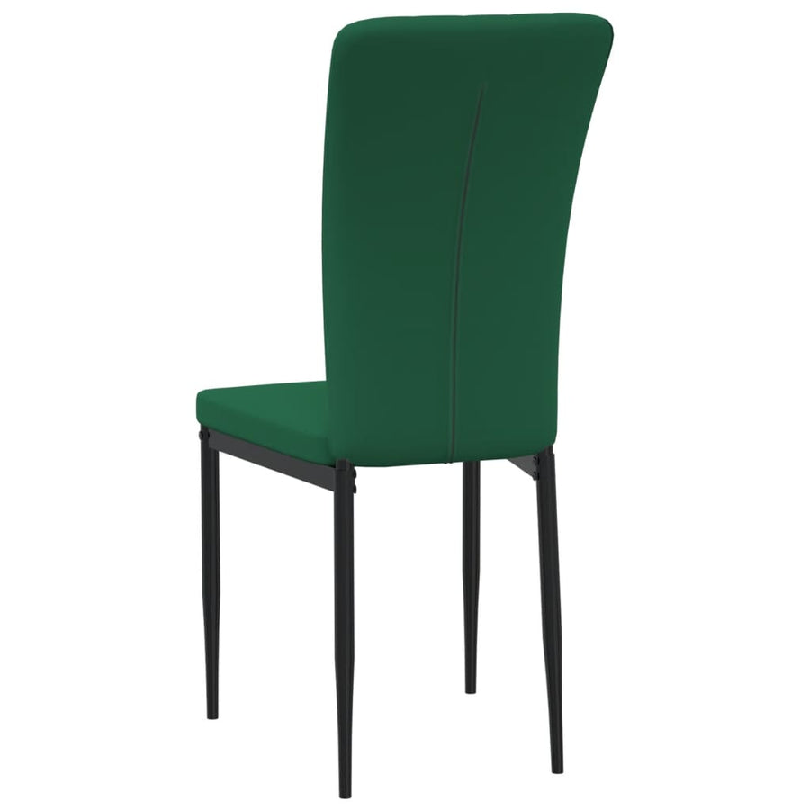 Eetkamerstoelen Fluweel 4 Donkergroen