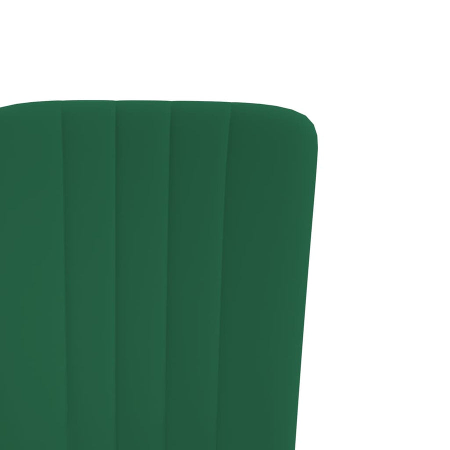 Eetkamerstoelen Fluweel 4 Donkergroen