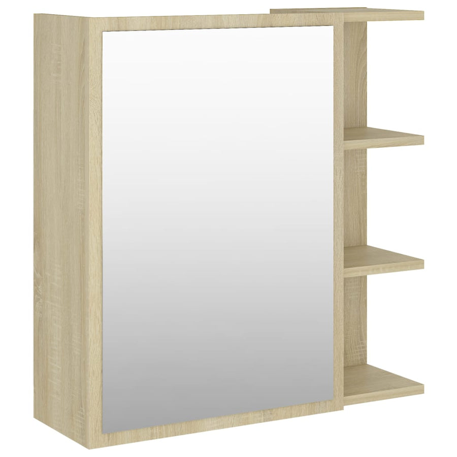 Badkamerspiegelkast 62,5X20,5X64 Cm Spaanplaat Sonoma eiken