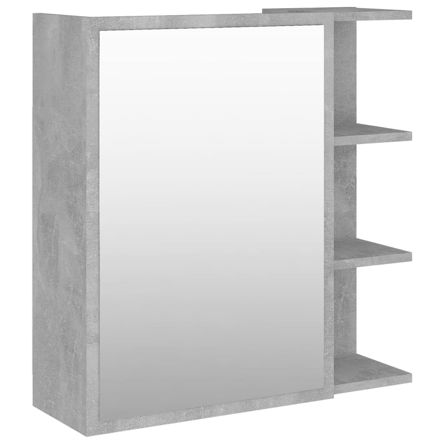 Badkamerspiegelkast 62,5x20,5x64 cm spaanplaat betongrijs Betongrijs