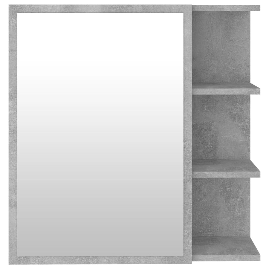 Badkamerspiegelkast 62,5x20,5x64 cm spaanplaat betongrijs Betongrijs