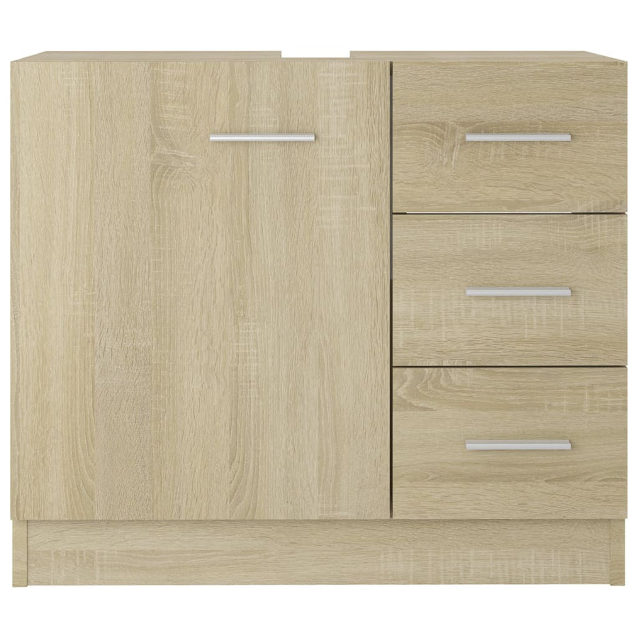 Wastafelkast 63x30x54 cm spaanplaat sonoma eikenkleurig Sonoma eiken