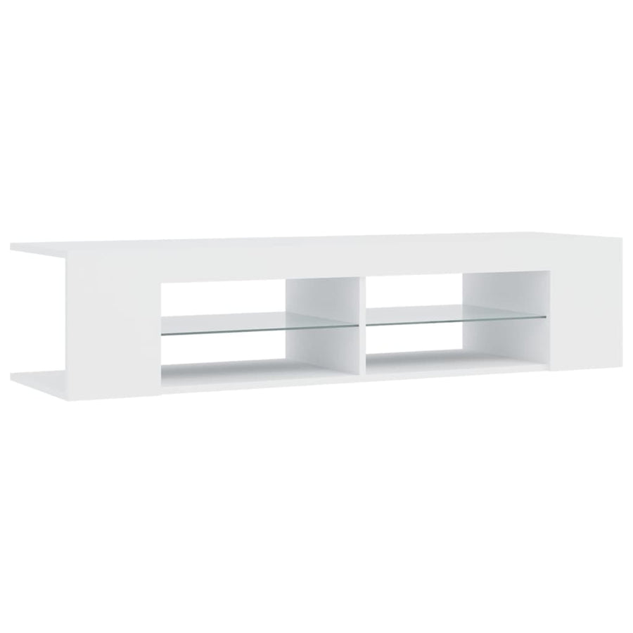 Tv-Meubel Met Led-Verlichting 35X39X30 Cm Wit