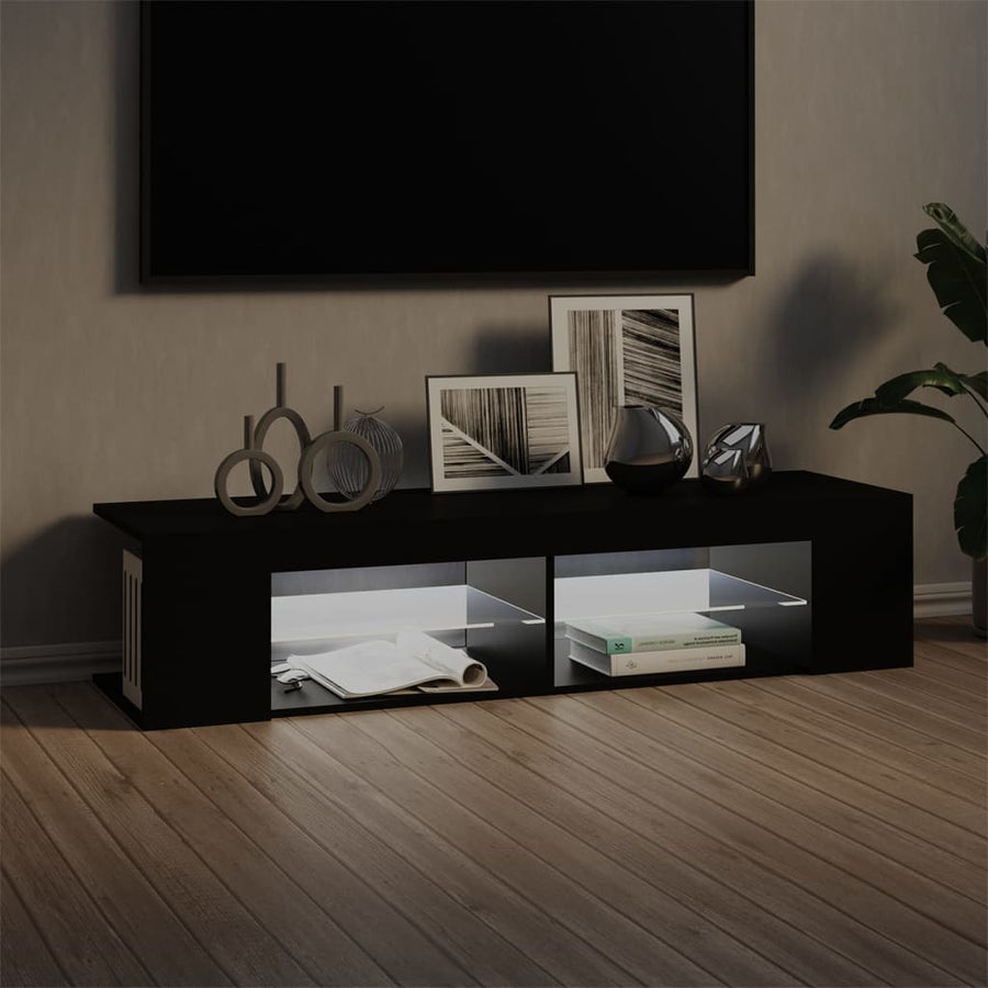 Tv-Meubel Met Led-Verlichting 35X39X30 Cm Zwart