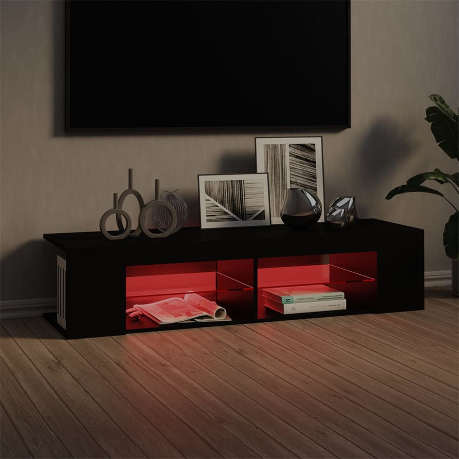 Tv-Meubel Met Led-Verlichting 35X39X30 Cm Zwart