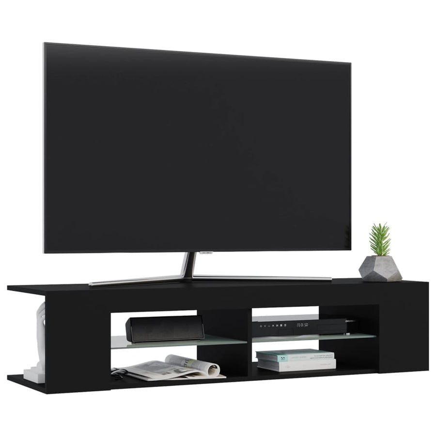 Tv-Meubel Met Led-Verlichting 35X39X30 Cm Zwart