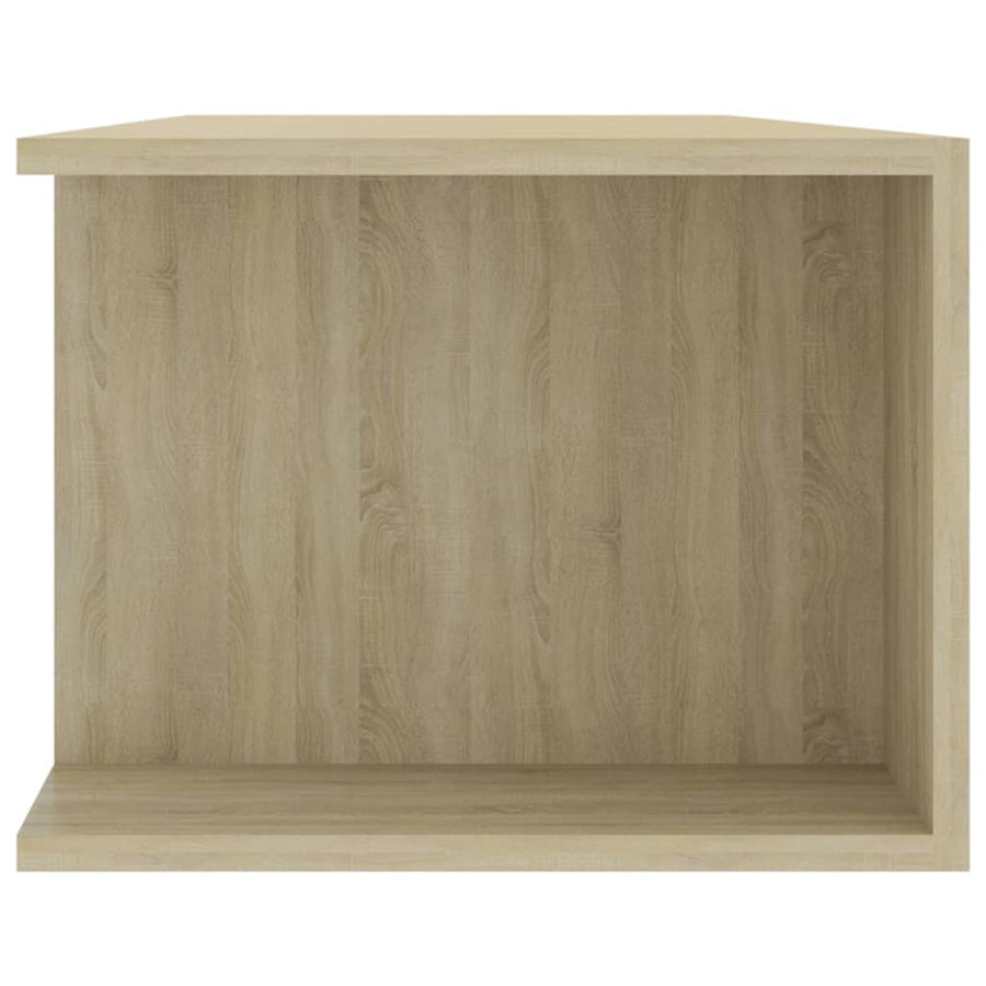 Tv-Meubel Met Led-Verlichting 35X39X30 Cm Kleurig Sonoma eiken