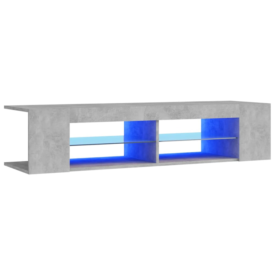 Tv-Meubel Met Led-Verlichting 35X39X30 Cm Betongrijs