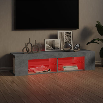 Tv-Meubel Met Led-Verlichting 35X39X30 Cm Betongrijs