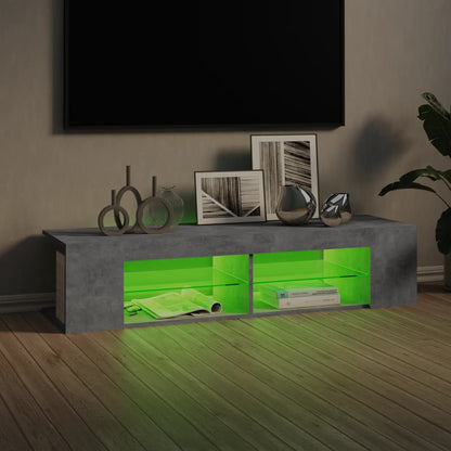 Tv-Meubel Met Led-Verlichting 35X39X30 Cm Betongrijs