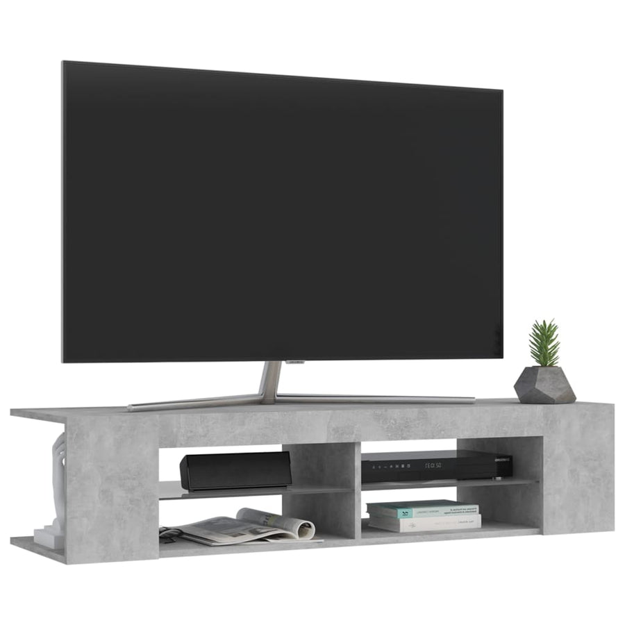 Tv-Meubel Met Led-Verlichting 35X39X30 Cm Betongrijs