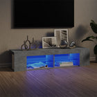 Tv-meubel 135x39x30 cm betongrijs led