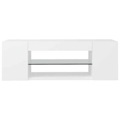 Tv-Meubel Met Led-Verlichting 90X39X30 Cm Wit