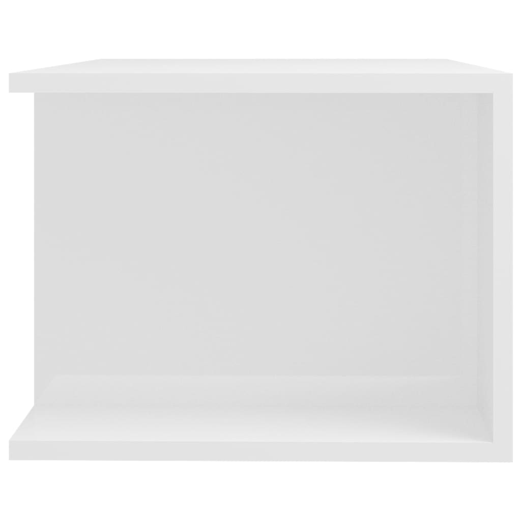 Tv-Meubel Met Led-Verlichting 90X39X30 Cm Hoogglans wit