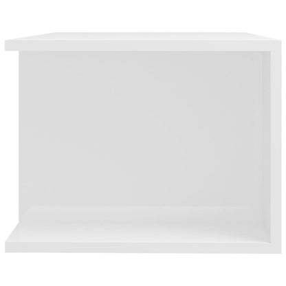 Tv-Meubel Met Led-Verlichting 90X39X30 Cm Hoogglans wit