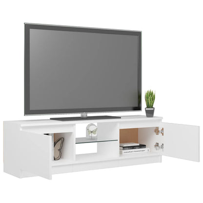 Tv-Meubel Met Led-Verlichting 20X30X35,5 Cm 120 x 30 x 35.5 cm Wit