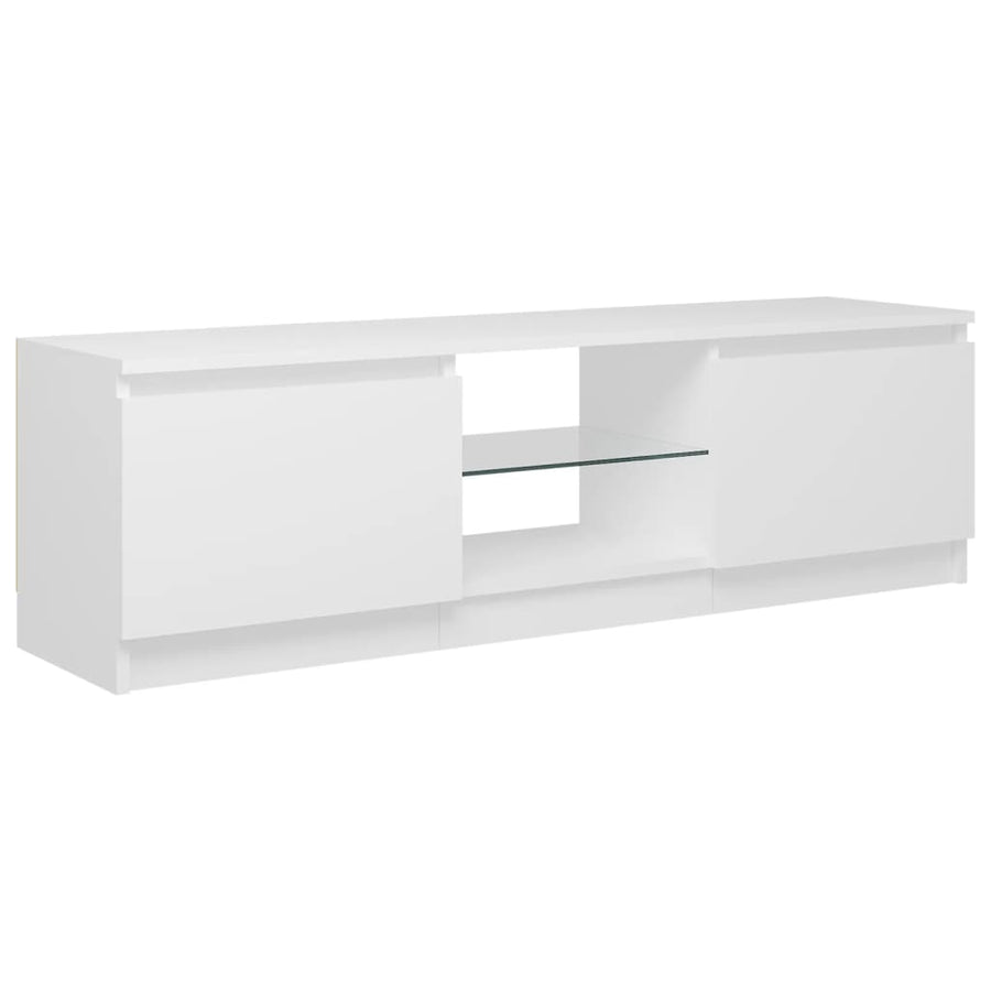 Tv-Meubel Met Led-Verlichting 20X30X35,5 Cm 120 x 30 x 35.5 cm Wit