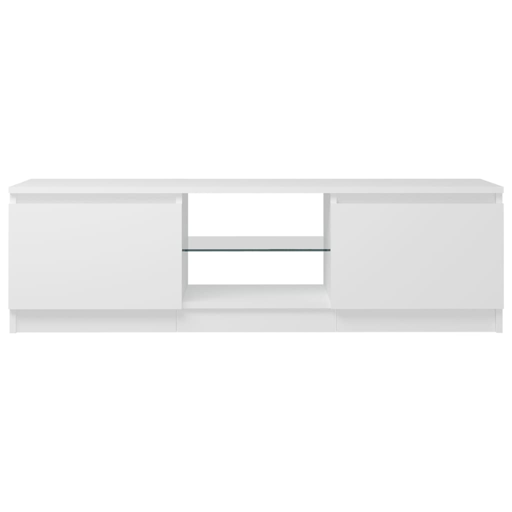 Tv-Meubel Met Led-Verlichting 20X30X35,5 Cm 120 x 30 x 35.5 cm Wit
