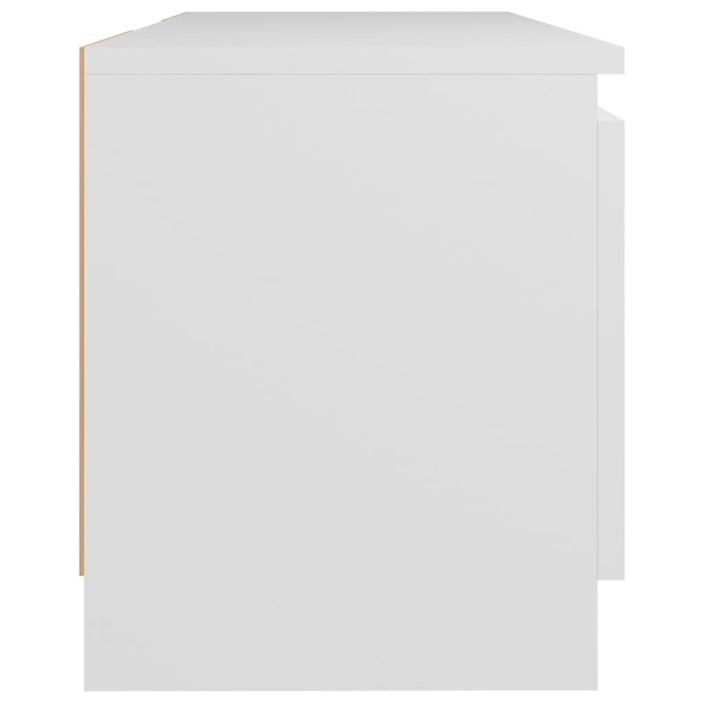 Tv-Meubel Met Led-Verlichting 20X30X35,5 Cm 120 x 30 x 35.5 cm Wit