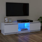 Tv-meubel 120x30x36 cm wit met led-verlichting