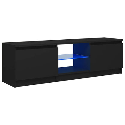 Tv-Meubel Met Led-Verlichting 20X30X35,5 Cm 120 x 30 x 35.5 cm Zwart