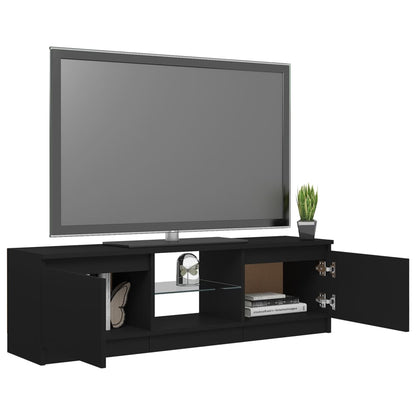 Tv-Meubel Met Led-Verlichting 20X30X35,5 Cm 120 x 30 x 35.5 cm Zwart