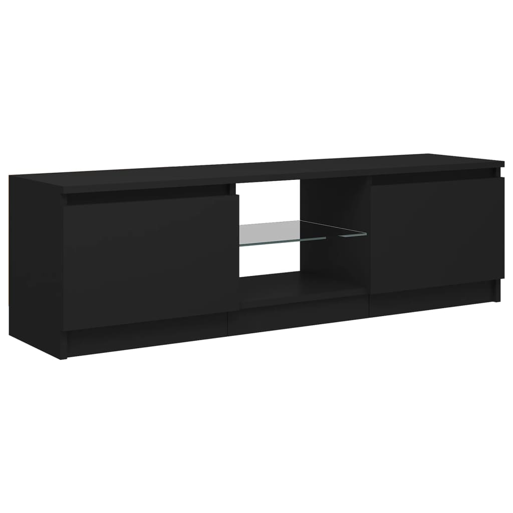 Tv-Meubel Met Led-Verlichting 20X30X35,5 Cm 120 x 30 x 35.5 cm Zwart